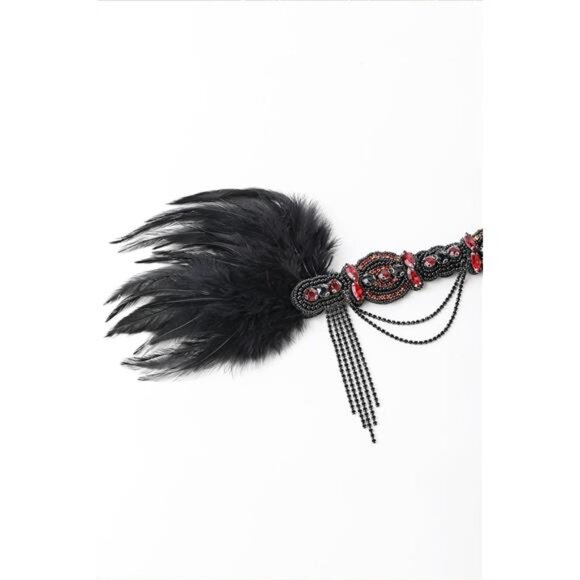 Flapper Headband Roaring 20s Gatsby Headpiece 04 - Picture 5 of 6